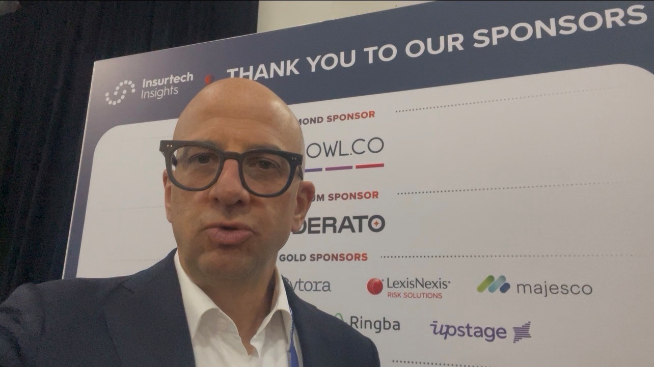 Giulio Fezzi, Founder and President of Phoenix Spark, and members of the Phoenix Spark team at the company's U.S. operations in Houston. Giulio Fezzi at Insurtech Insight Conference in NYC